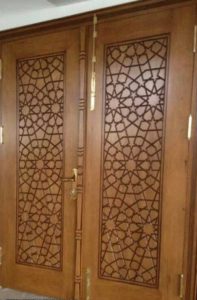 Pintu Jati Ukir Jaring Laba-laba