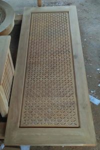 Pintu Jati Ukir Minimalis