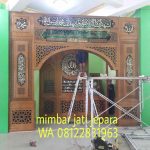 Mihrab Jati Minimalis