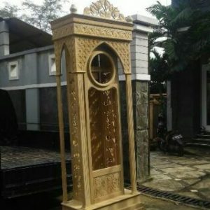 Jam Jati Minimalis 4 Pilar