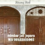 Pintu Jati Kusen Lengkung Arabic