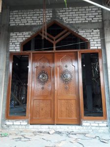 Pintu Jati Kusen Kerucut