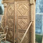 Pintu Jati Ukir Motif Afrika