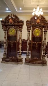 Jam Hias Jati Ukir Brawijaya