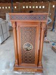 Mimbar Podium Ornamen Jati