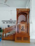 Mimbar Jati Tangga Minimalis