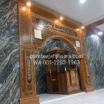 Mihrab Jati Masjid Al Ikhlas Karawang