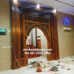 Mihrab Jati Kaligrafi Masjid Batak