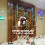 Mihrab Jati Kaligrafi Masjid Batak