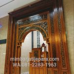 Mihrab Jati Kaligrafi Masjid Batak