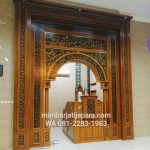 Mihrab Jati Kaligrafi Masjid Batak
