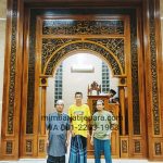 Mihrab Jati Kaligrafi Masjid Batak